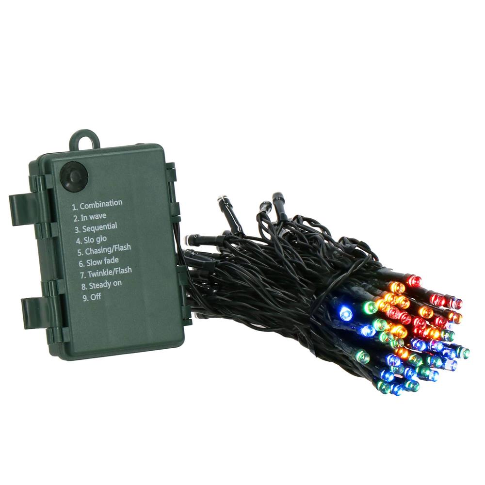 Instalatie lumini de exterior pentru gradina, 5 metri, 50 LED-uri, cu baterii, multicolor