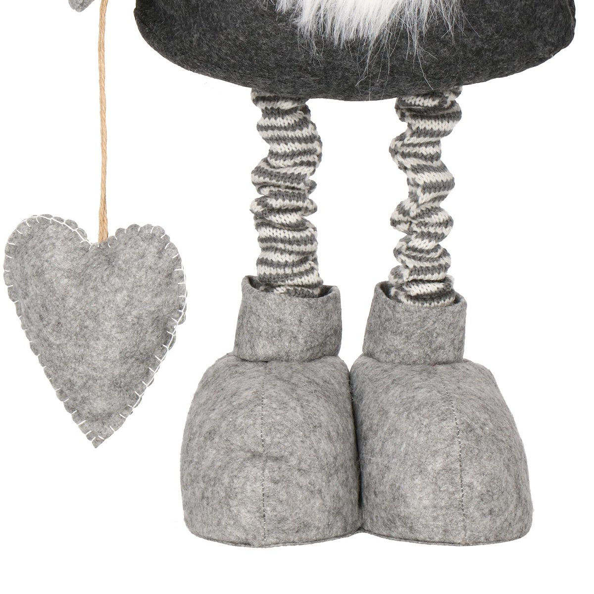 Figurina Craciun, Spiridus, picioare telescopice, inaltime extensibila 82-130cm