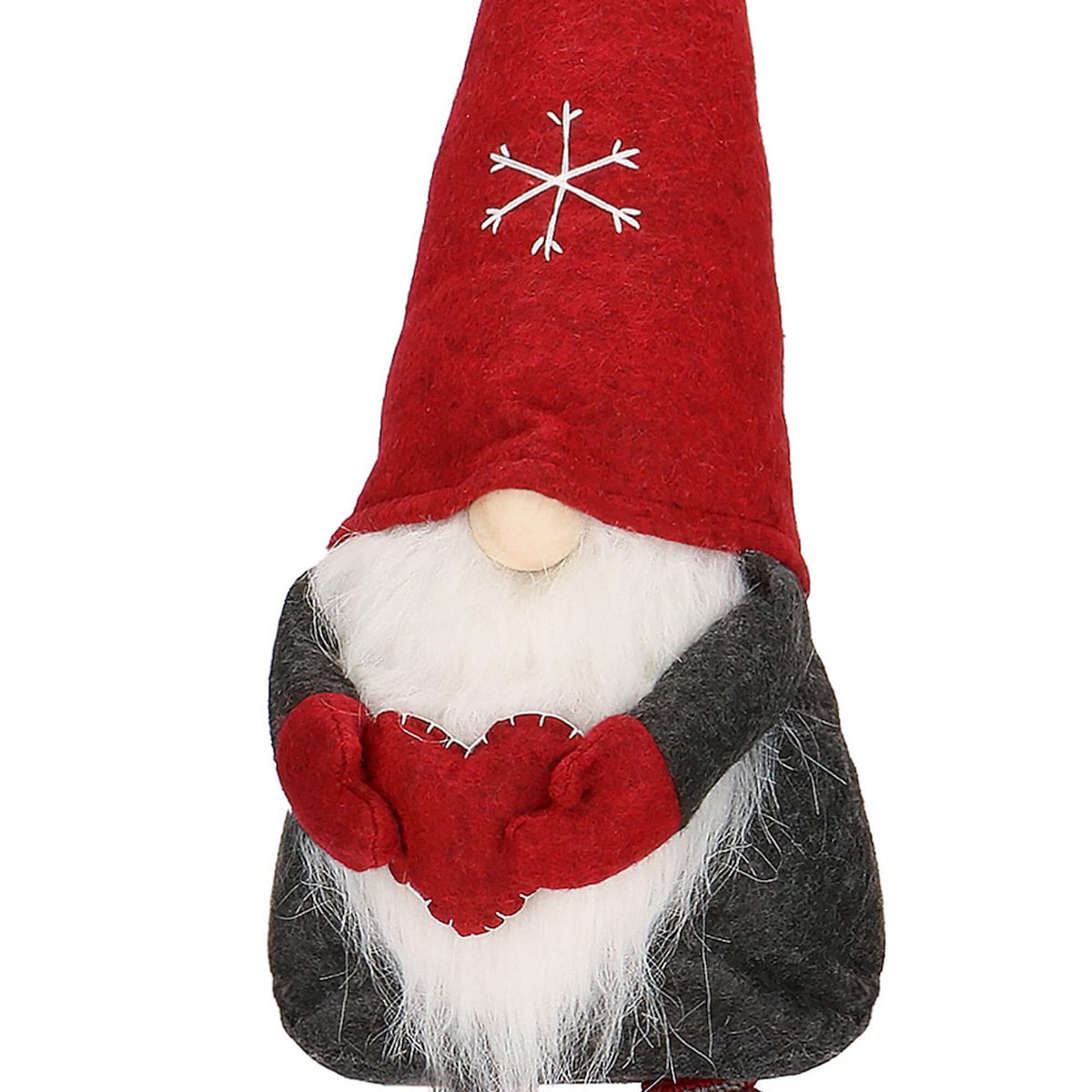 Figurina Craciun, Gnom, picioare telescopice, inaltime extensibila 50-70cm