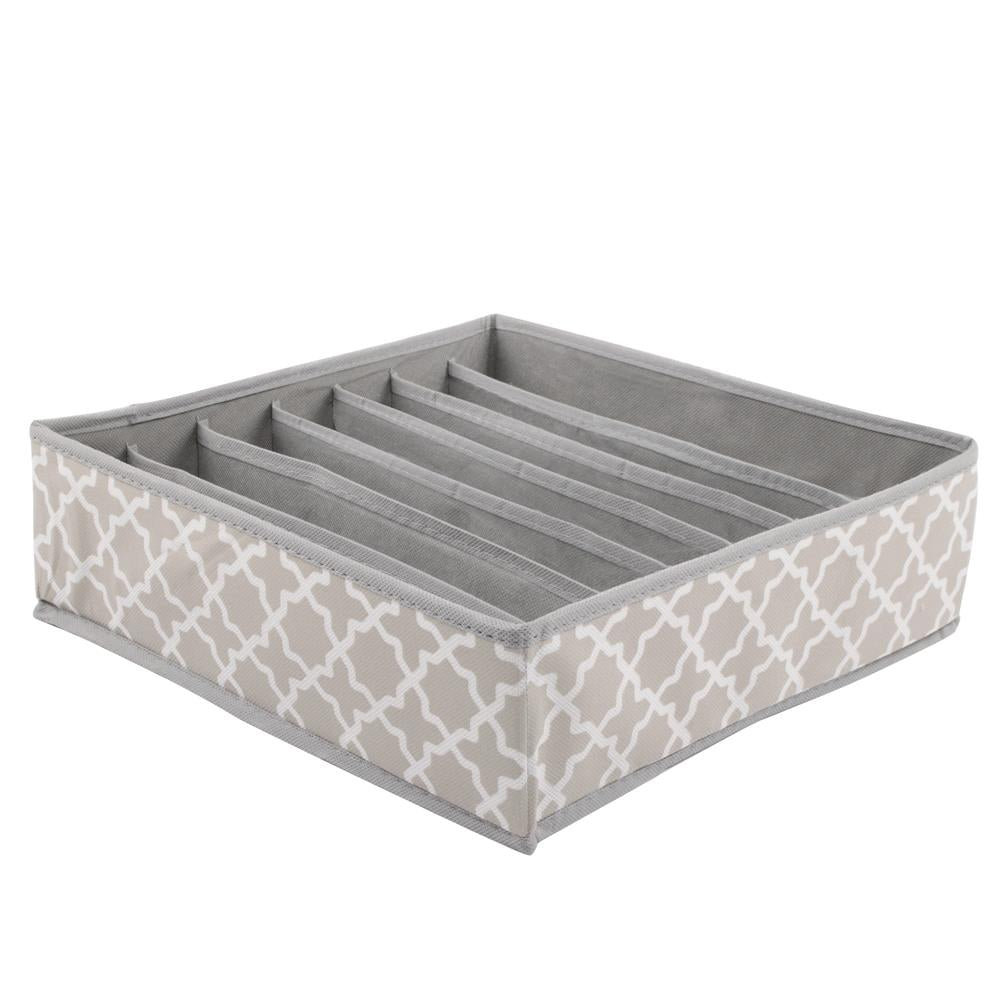 Set 4 organizatoare Sersimo sertar pentru sosete/lenjerie, gri crem