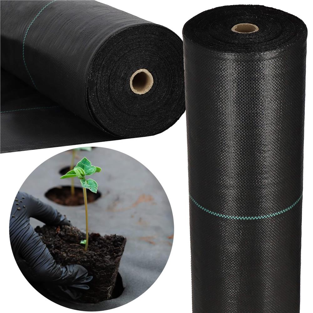 Folie agrotextil, mulcire, antiburuieni, filtru UV, 50 x 1.1metri, 90g/m2, negru