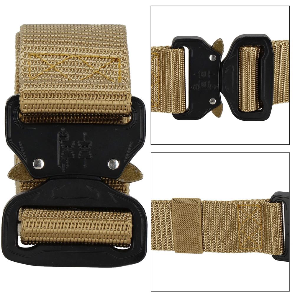 Curea centura Tactical Combat pentru barbati 3.7x125cm, rezistent, maro