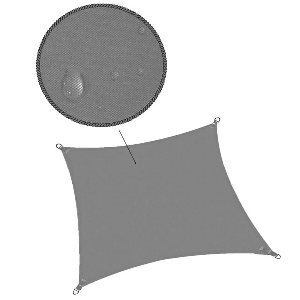 Copertina prelata de soare Sersimo SN150, patrata, impermeabila cu protectie UV, 5x5m, gri inchis