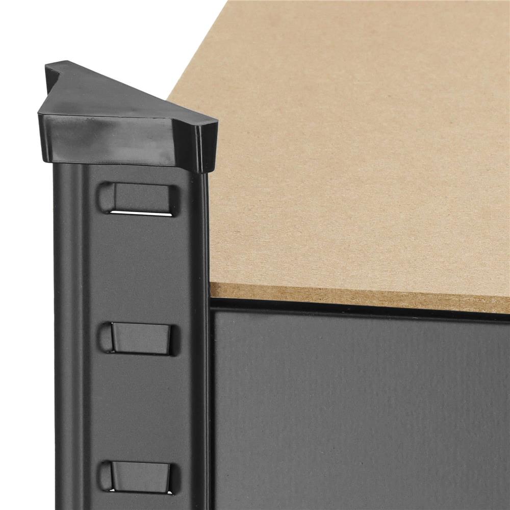 Raft cadru metalic modular pentru depozitare, 5 polite, 148x75x30cm, sarcina 875kg
