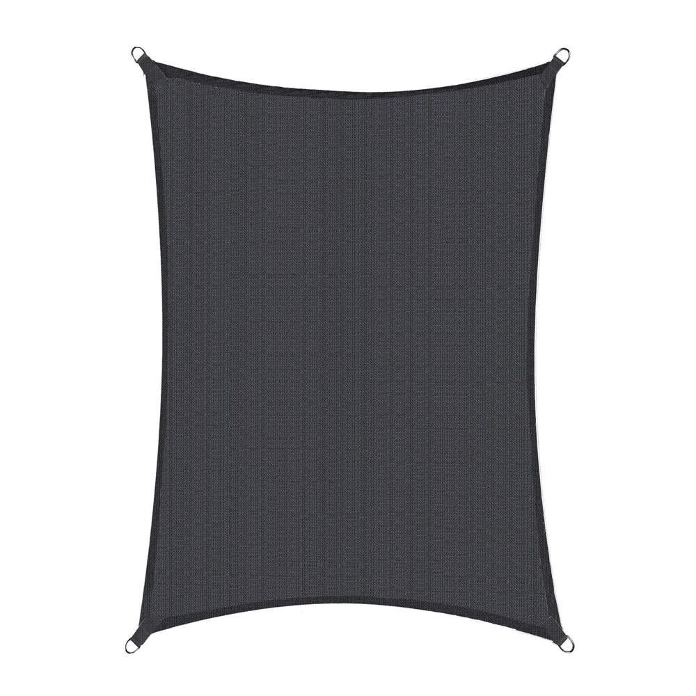 Copertina prelata de soare, dreptunghiulara, impermeabila cu protectie UV, 4x3m, gri inchis - 7