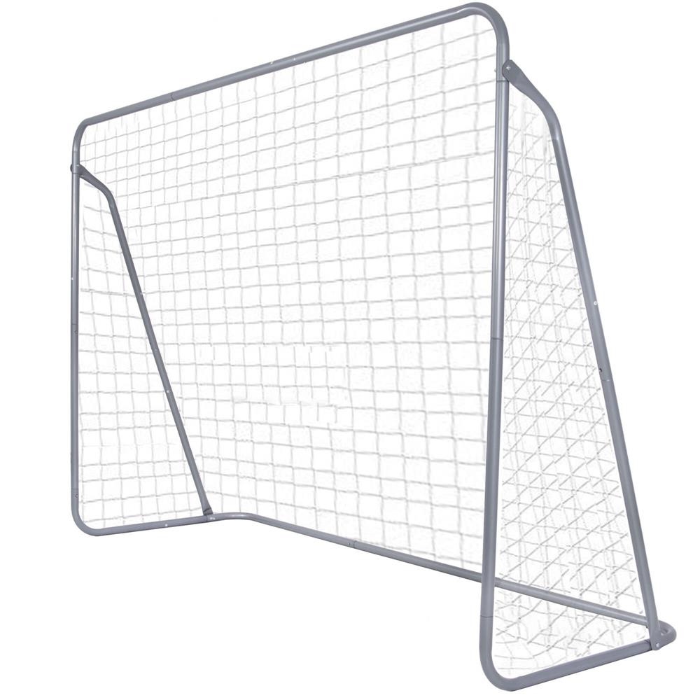 Poarta de fotbal din otel, 170x240cm, profil 32mm, tinta antrenament, albastru