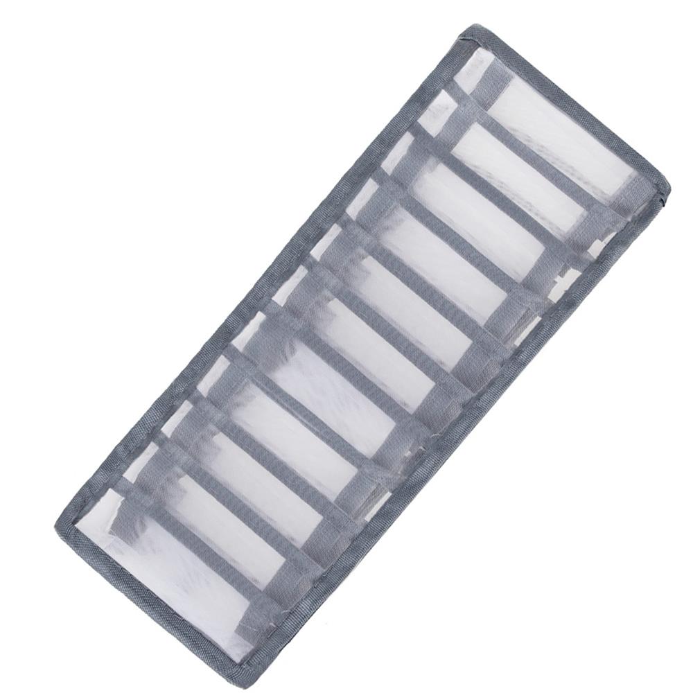 Set 3 organizatoare sertar pliabile pentru sosete/lenjerie, gri