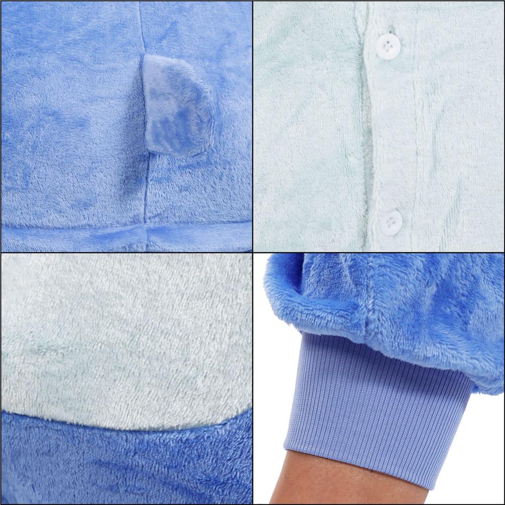 Pijama tip salopeta pentru adulti, model Stitch, marime S