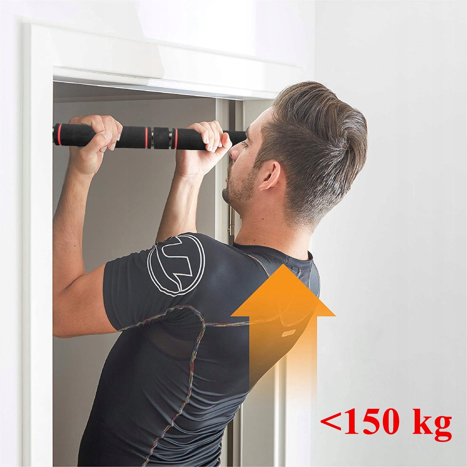 Bara tractiuni telescopica pentru usa, din otel, lungime 64-100 cm