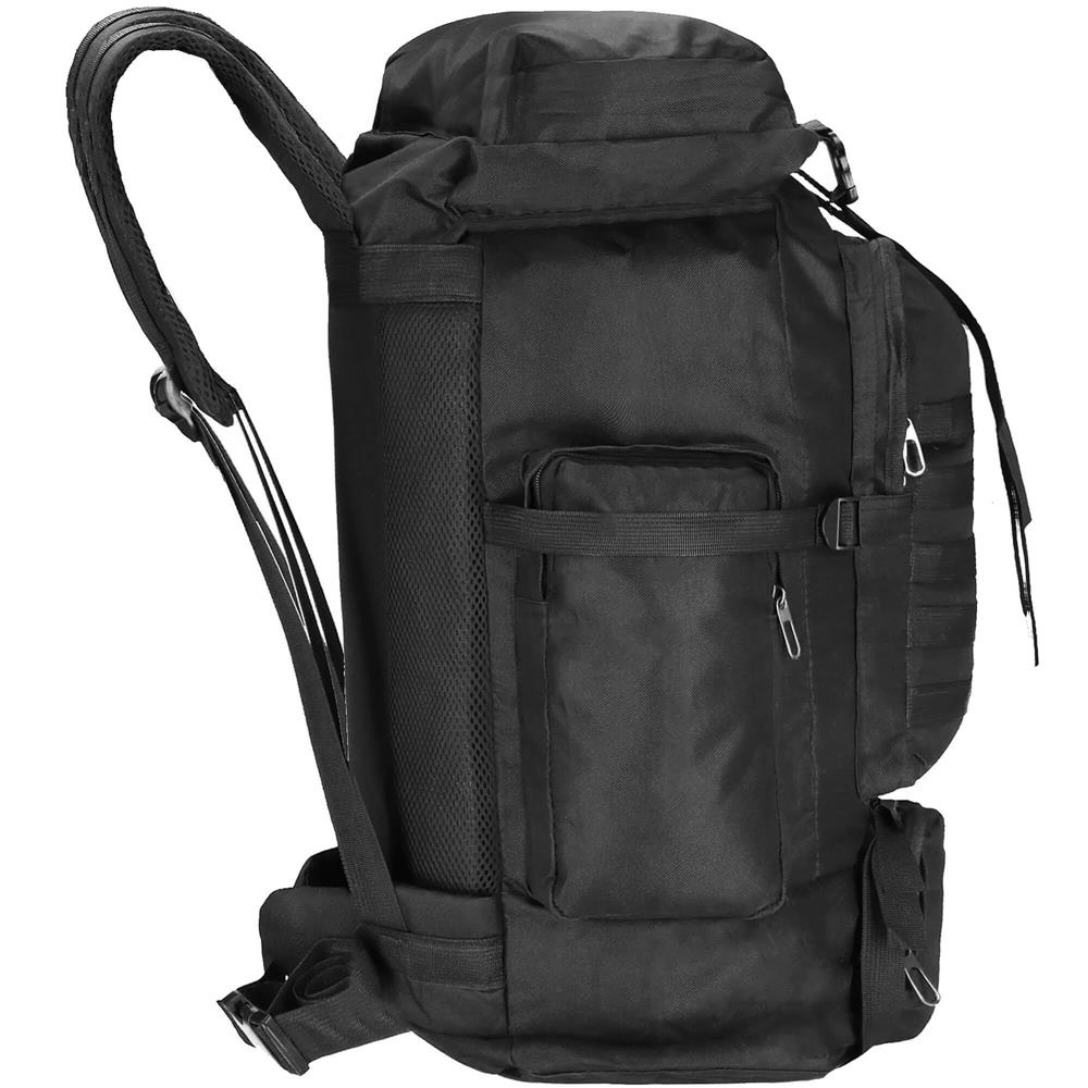 Rucsac drumetie de capacitate mare, 60L, compartimentat, hamuri reglabile, negru