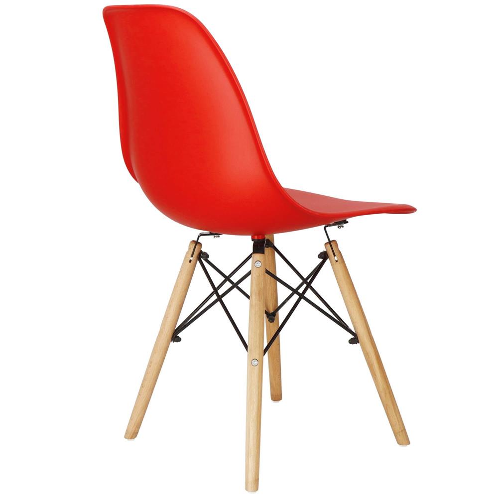 Scaun dining Scandinav pentru bucatarie, 38x42x82cm, rosu