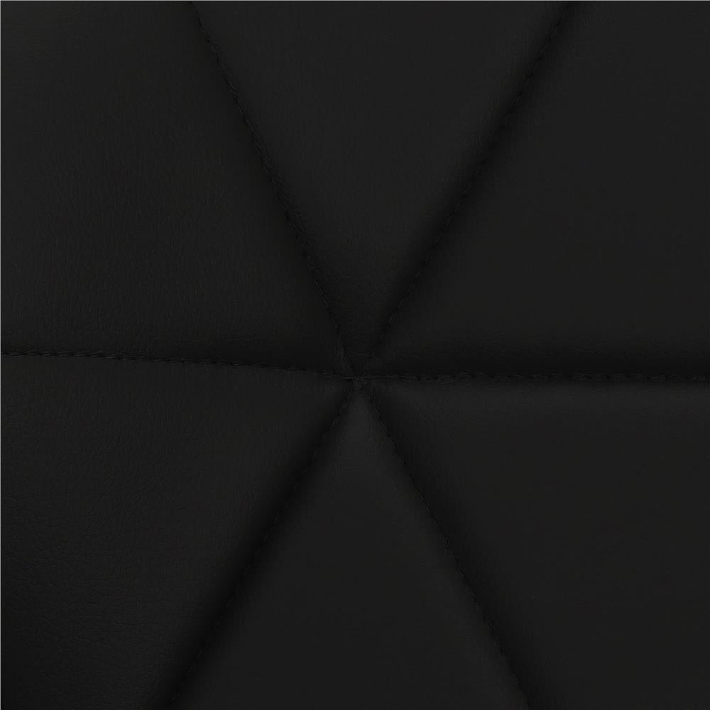 Set 4 scaune dining Torino pentru bucatarie tapitat cu piele ecologica, 40x72cm, negru