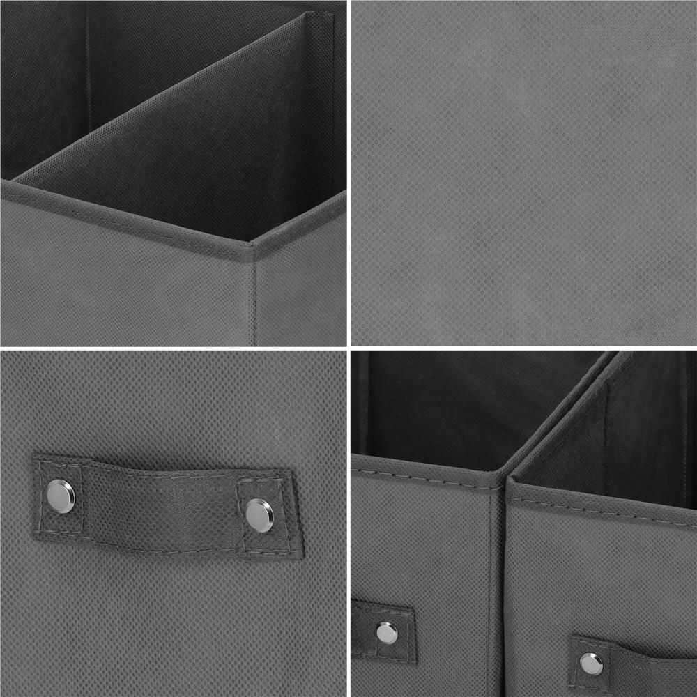 Organizator dulap tip lada cu 3 sertare, 31x31x22cm, gri inchis