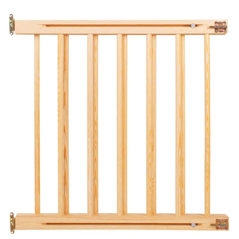 Poarta de siguranta Safety Gate pentru scari, ajustabila 72-122 cm, din lemn, maro