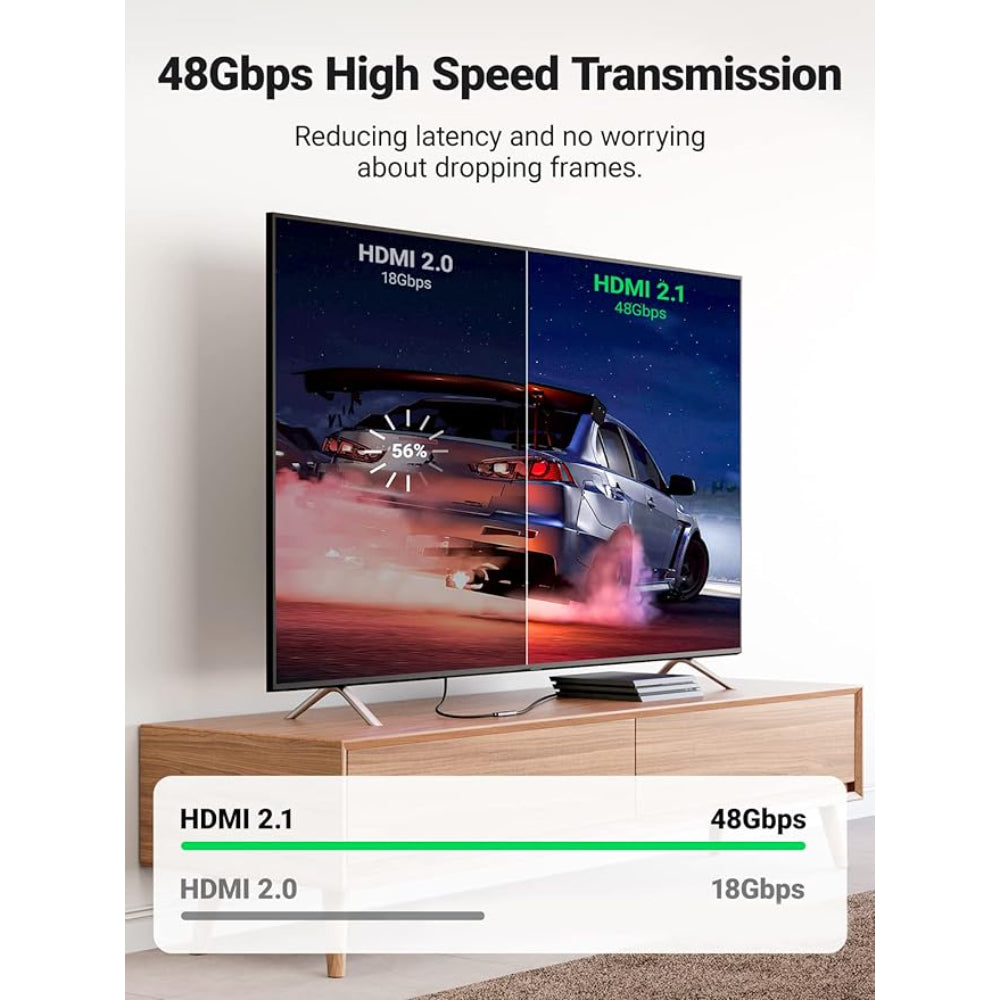 ADAPTOR video Ugreen, "HD159" cupla extender HDMI (M) la HDMI (M), rezolutie maxima 8K UHD la 60 Hz, conectori auriti, aluminiu, gri "90592" - 6957303895922
