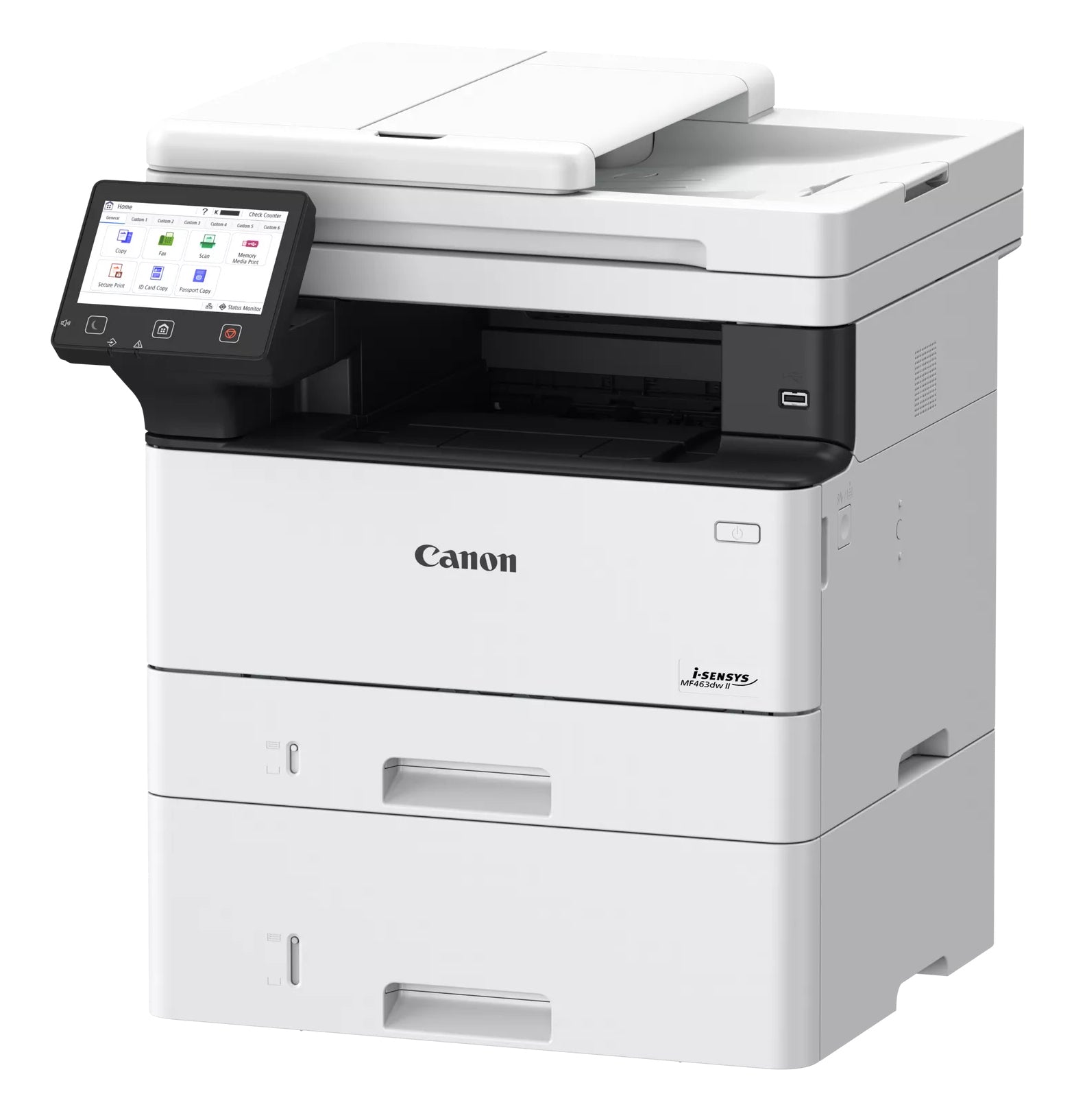 Multifunctional laser Mono Canon MF463DW II, A4, Functii: Impr.|Scan.|Cop., Viteza de Printare Monocrom: 40 ppm, Conectiv:USB|Ret|WiFi, Duplex:Da, ADF:ADF "7188C008AA"