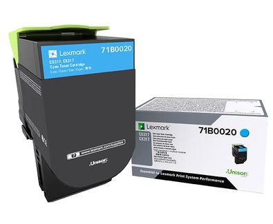 Toner Original Lexmark Cyan, 71B0020, pentru CX317|CS317|CX417|CS417|CS517|CX517, 2.3K, 