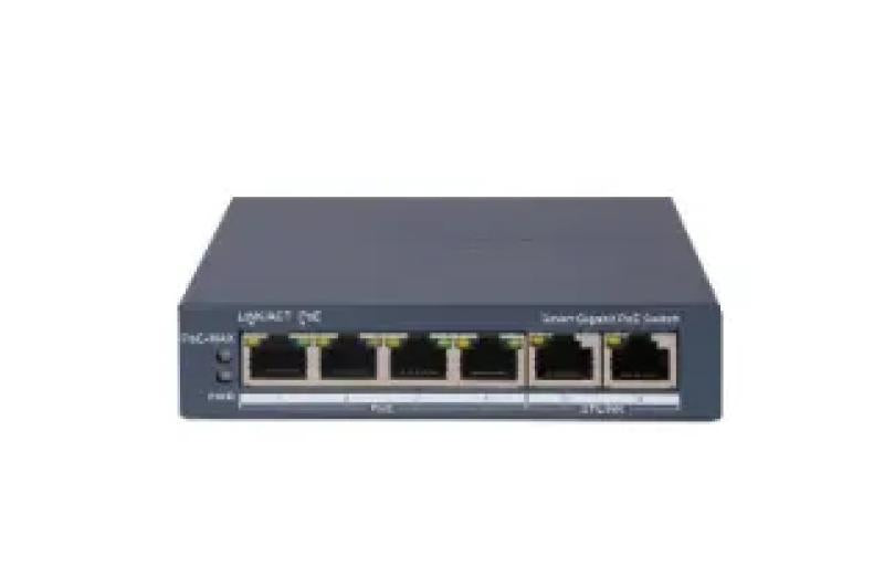 Hikvision SWITCH POE 4PORTURI 60W