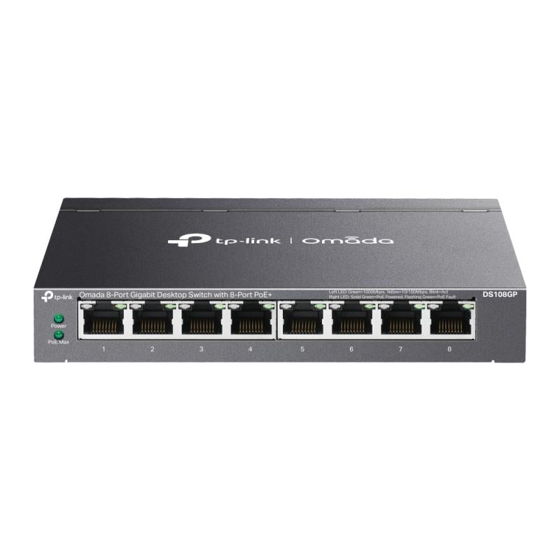 TP-Link DS108GP Omada 8-Port Gigabit (Switch Tp Link Omada 8-Port Gigabit Unmanaged Desktop cu  8× 10/100/1000 Mbps...)