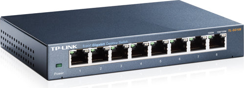 SWITCH TP-LINK 8 porturi Gigabit. carcasa metalica "TL-SG108"