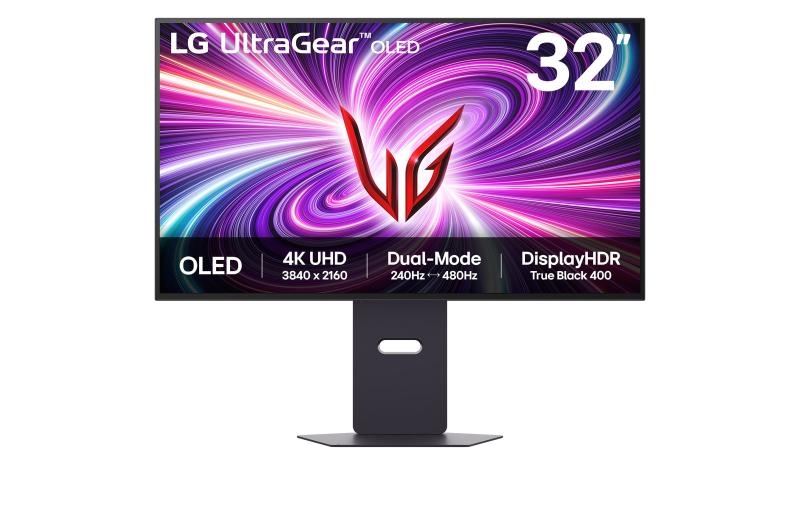 Monitor LG 31.5" 32GS95UV-B.AEU, Diagonal (inch): 31.5, Diagonal (cm): 80, Aspect ratio: 16:9, Panel: OLED, Resolution: 3840x2160, Refresh Rate: 240Hz, Response time GtG: 0.03ms, Brightness (max): 275cd/m², Contrast (static) : 1.5M:1 , Viewing angle: 178/