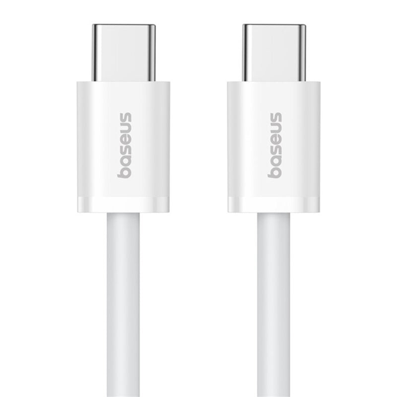 CABLU alimentare si date Baseus Superior, Fast Charging Data Cable pt. smartphone, USB Type-C la USB Type-C 30W, 1m, alb "P10365200211-00" - 6932172648800