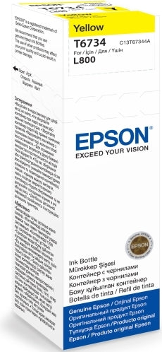 Cartus Cerneala Original Epson Yellow, T6734, pentru L800, , , "C13T67344A"(RAPO)