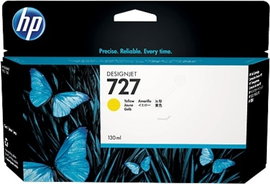 Cartus Cerneala Original HP Yellow, nr.727, pentru DesignJet T1500|T1530|T2500|T2530|T920, 130ml, , "B3P21A"