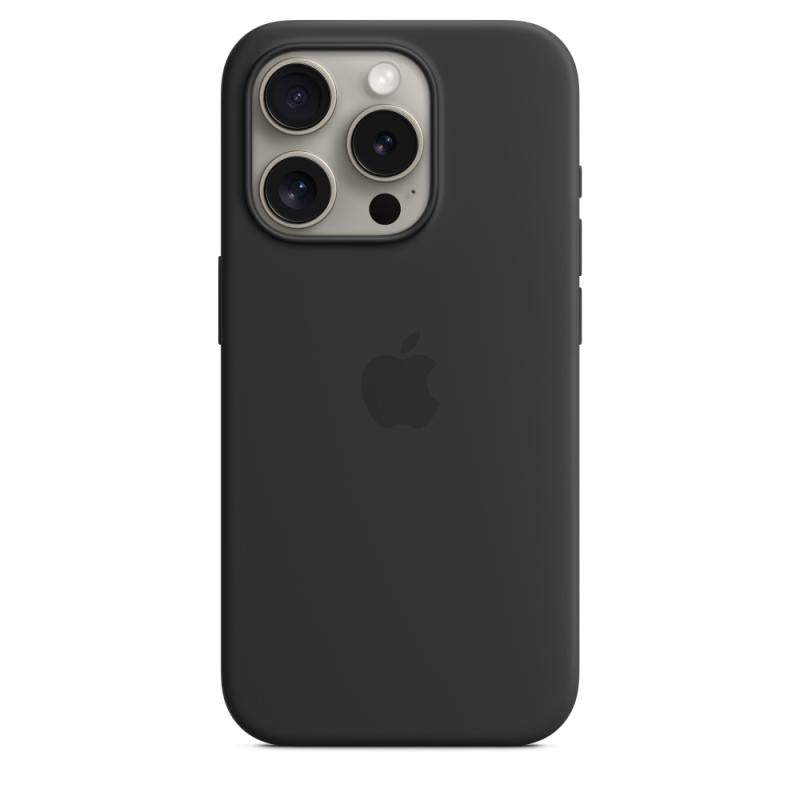 iPHONE Case 15 Pro Silicone Bk (iPhone 15 Pro Silicone Case with MagSafe - Black)