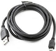 CABLU alimentare si date GEMBIRD, pt. smartphone, USB 2.0 (T) la Micro-USB 2.0 (T), 1m, black, "CCP-mUSB2-AMBM-1M"