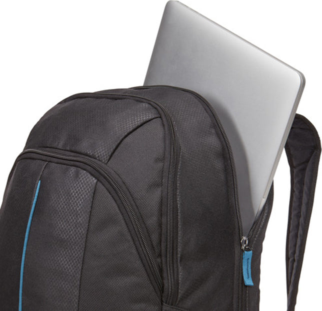 RUCSAC CASE LOGIC, pt. notebook de max. 17.3 inch, 2 compartimente, buzunar frontal | buzunar lateral x 2 | buzunar dorsal, waterproof, poliester, negru, 3203405 "PREV-217 BLACK/MIDNIGHT" 45504690