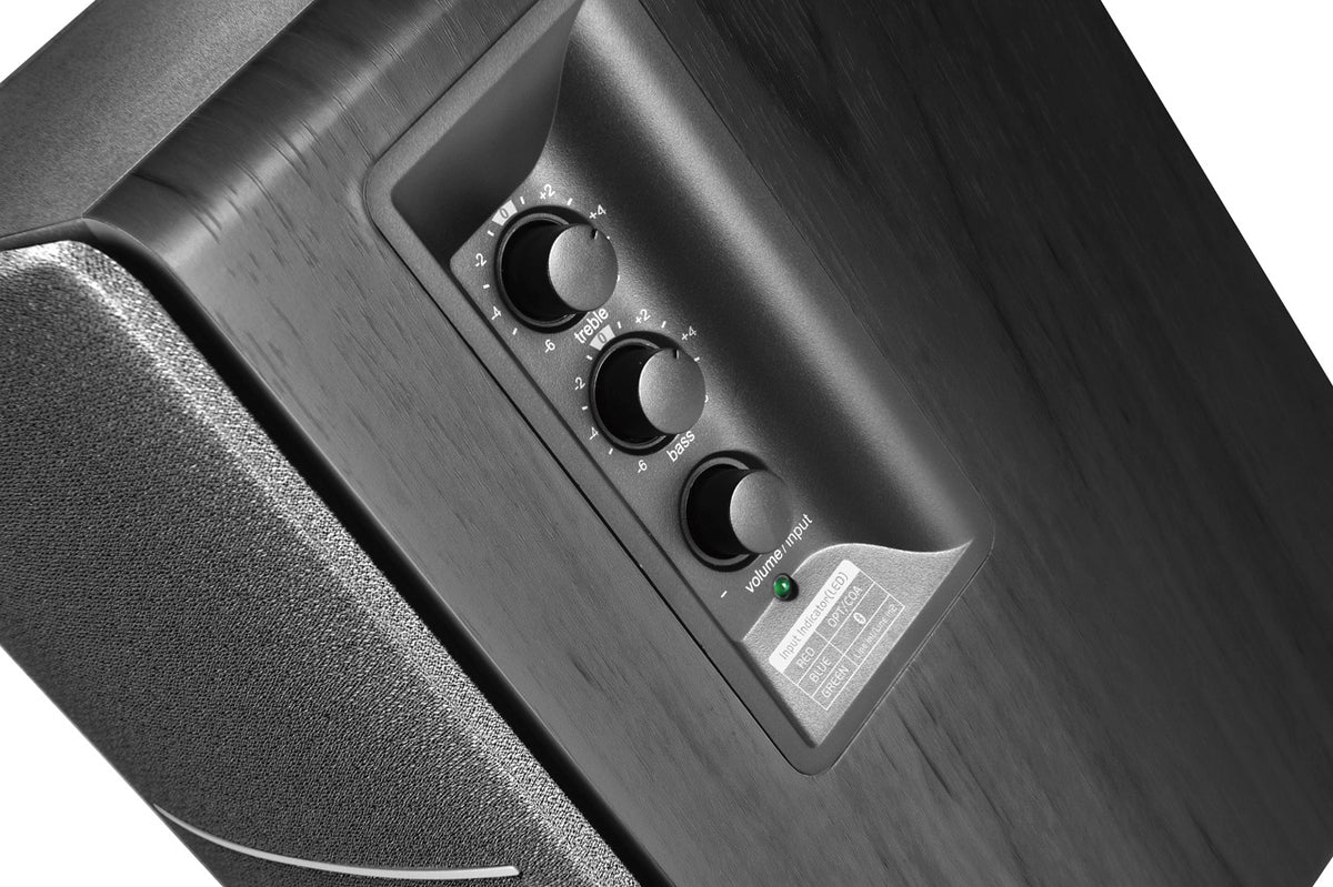 BOXE Edifier 2.0, RMS: 42W (2 x 21W), bluetooth, telecomanda wireless, volum, bass, treble, optical, black, 