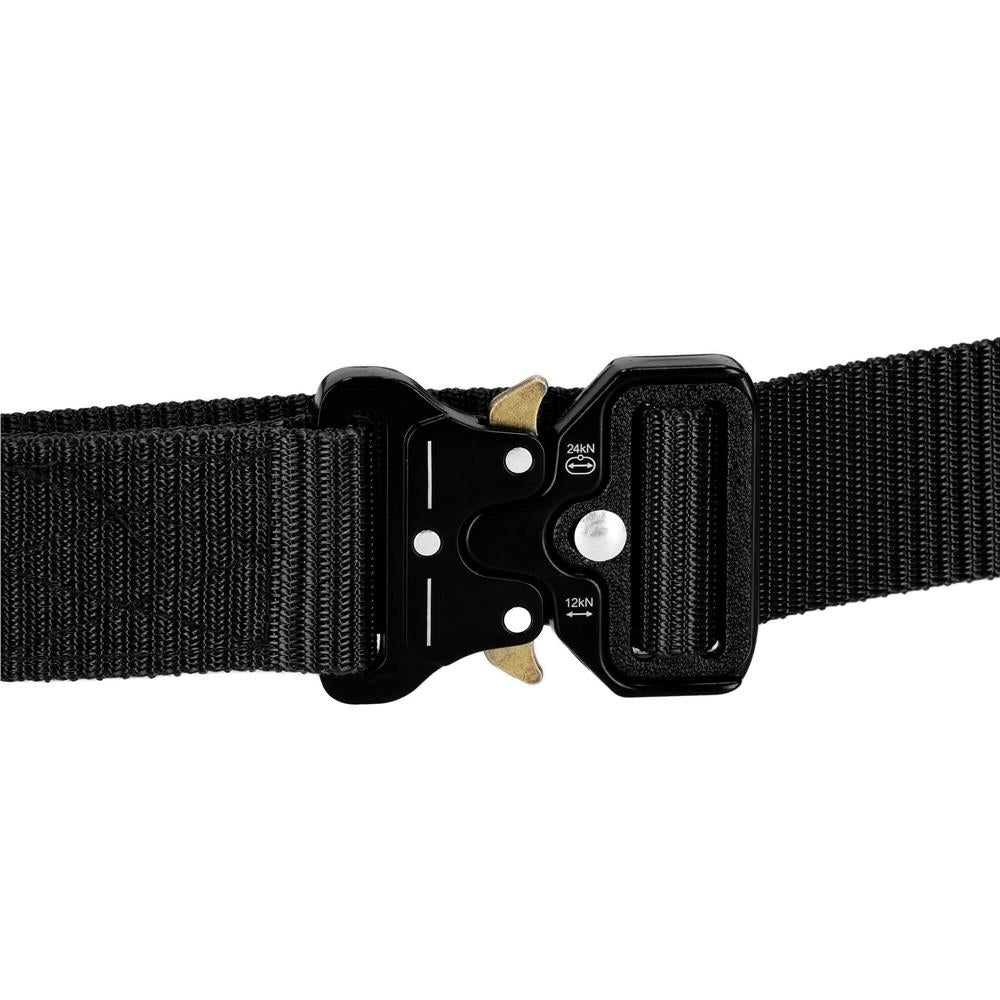 Curea centura Tactical Combat pentru barbati 3.5 x 125 cm, rezistent, negru