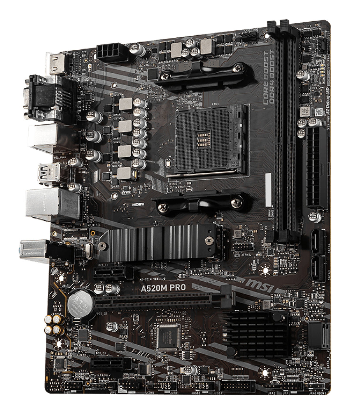 Placa de baza MSI A520M PRO, AMD A520, AM4, mATX 