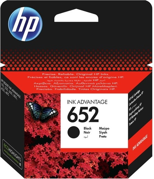 Cartus Cerneala Original HP Black, nr.652, pentru DESKJET 2135 AIO, , , "F6V25AE"