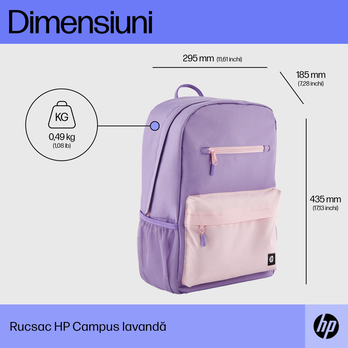 Rucsac notebook HP Campus 7J597AA, 15.6
