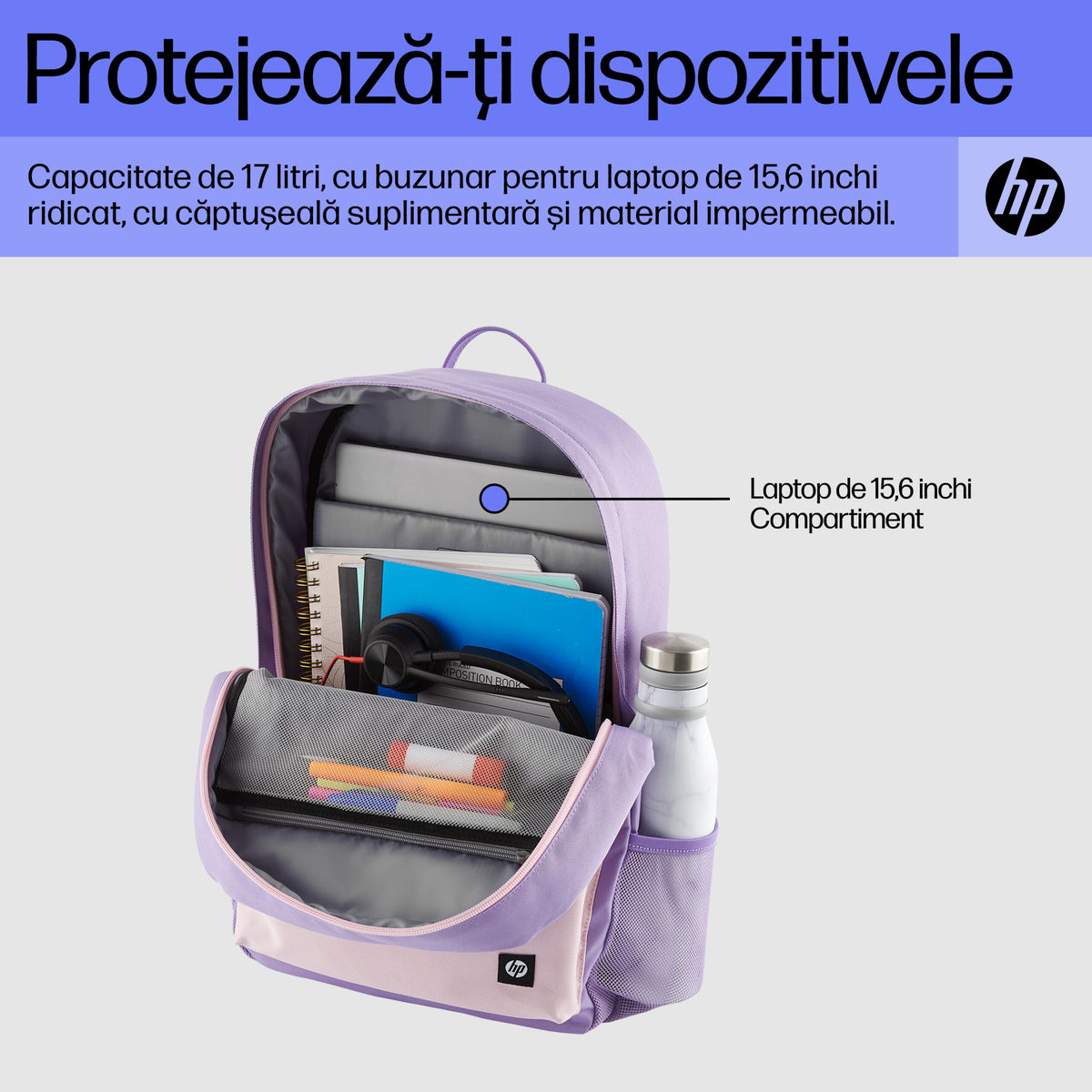 Rucsac notebook HP Campus 7J597AA, 15.6