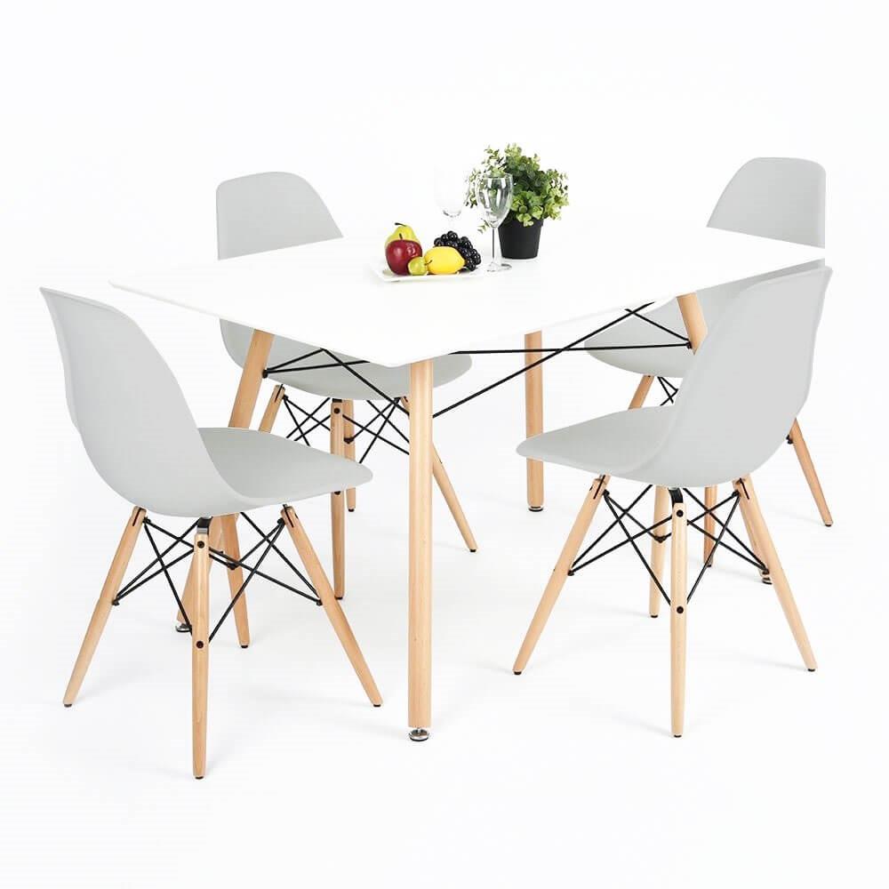 Scaun dining Scandinav pentru bucatarie, 38x42x82cm, gri