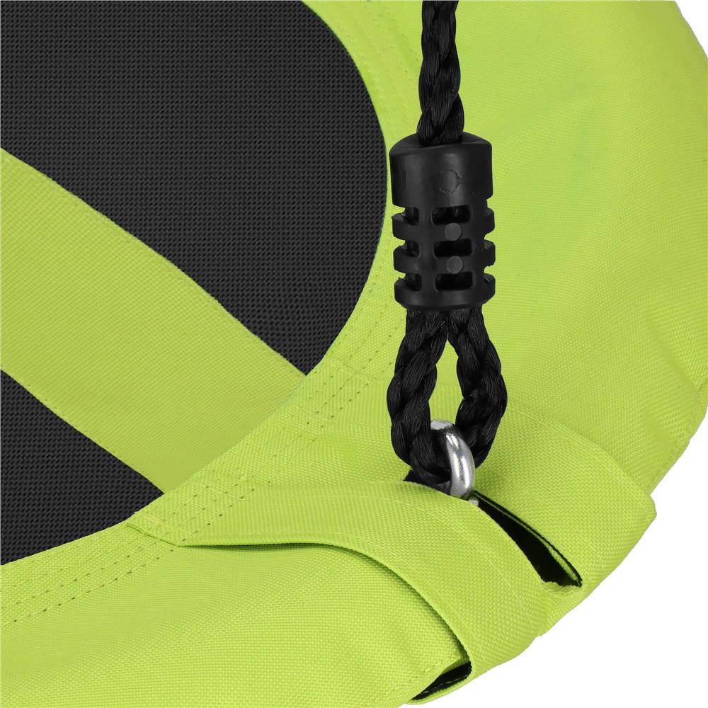 Leagan tip cuib Sersimo NS22, diametru 110cm, inaltime reglabila, pentru exterior, sarcina 150 kg, Verde Negru