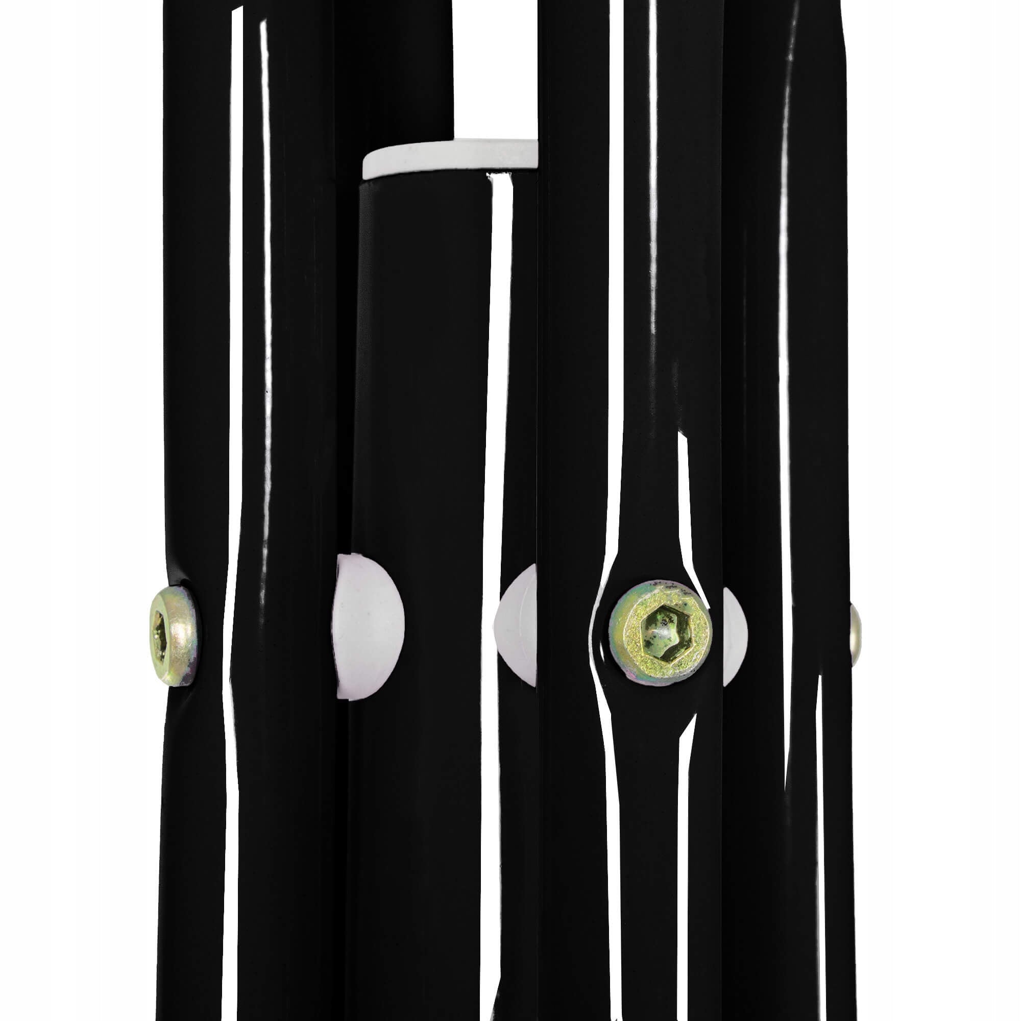 Cuier tip pom metalic Sersimo, 12 agatatoare, 177cm, negru
