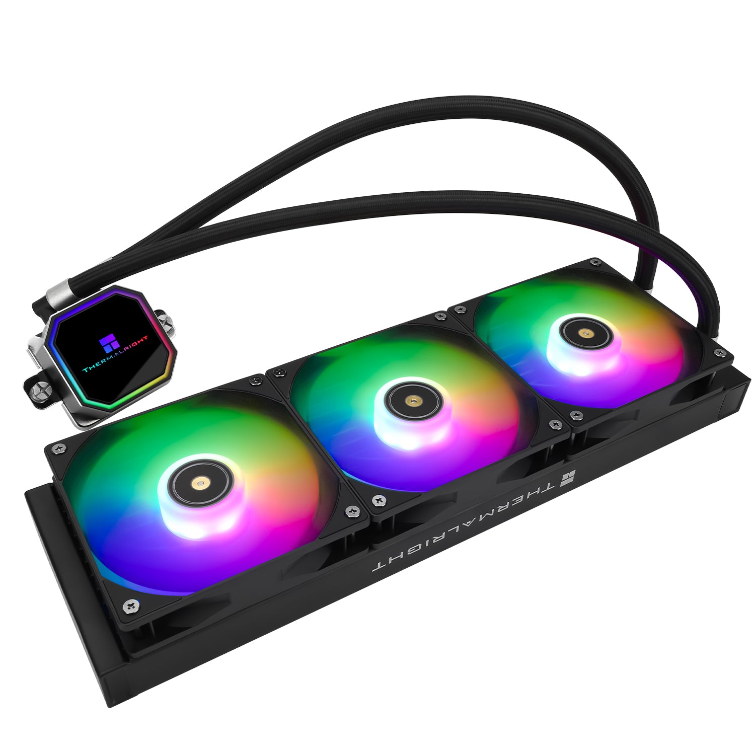 COOLER Thermalright "Frozen Prism 360 Argb", skt. Intel si AMD, racire cu lichid, 3 x 120mm, viteza rotatie pompa 3300 RPM, 1850 RPM, ARGB, negru "Frozen Prism 360 Black Argb"
