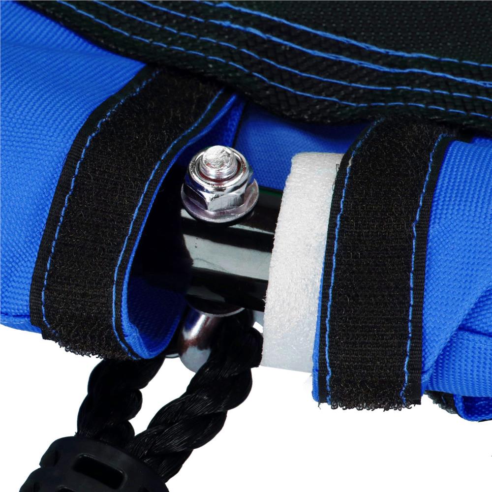 Leagan tip cuib Sersimo NS24, diametru 110cm, inaltime reglabila, pentru exterior, sarcina 150 kg, Albastru Negru