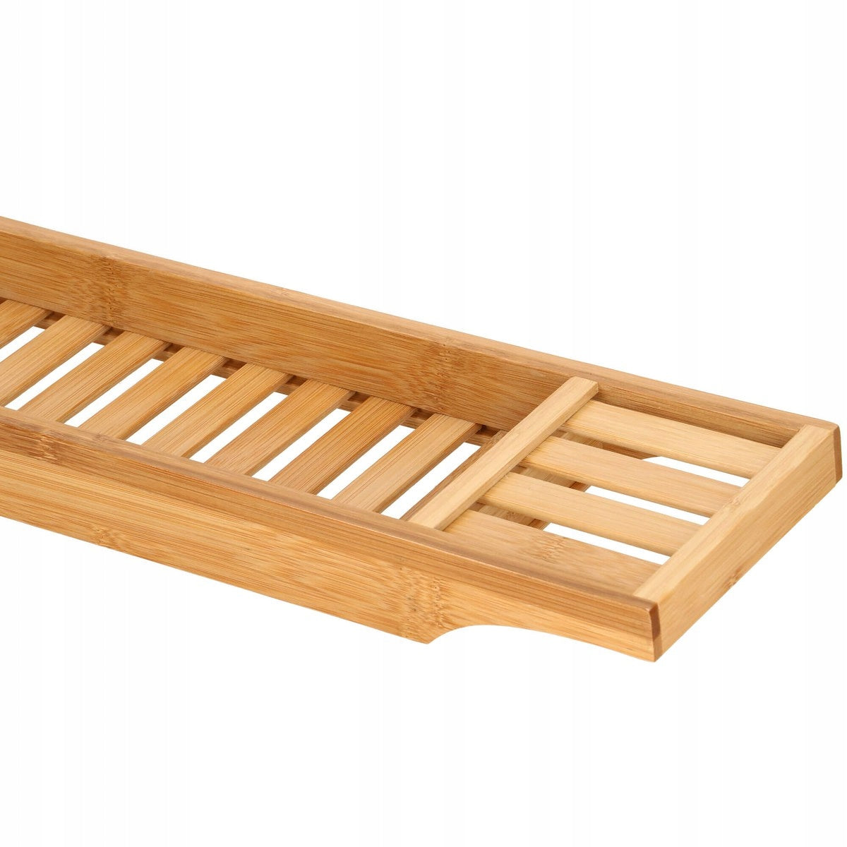 Raft cu tava pentru cada din bambus natural Sersimo 1022, fixa, 70x15cm