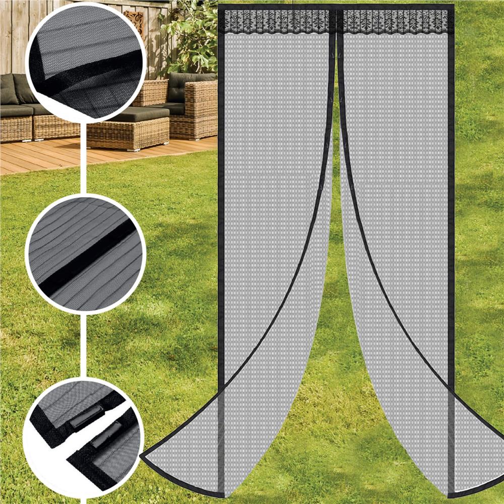 Plasa anti-insecte, cu inchidere magnetica, latime 100cm, inaltime 210cm, negru