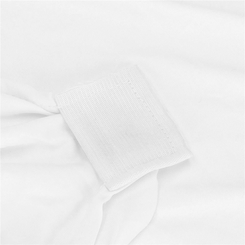 Set 4 huse pentru scaune de evenimente, marime universala, poliester si spandex, alb - 7