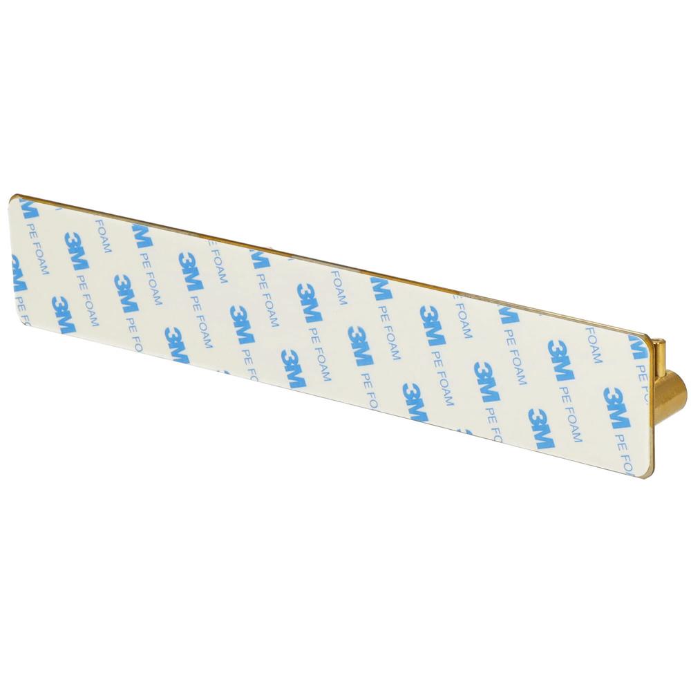 Cuier de baie pentru prosoape, montare fara gaurire, otel, 4 agatatori, 24x4.5cm, auriu