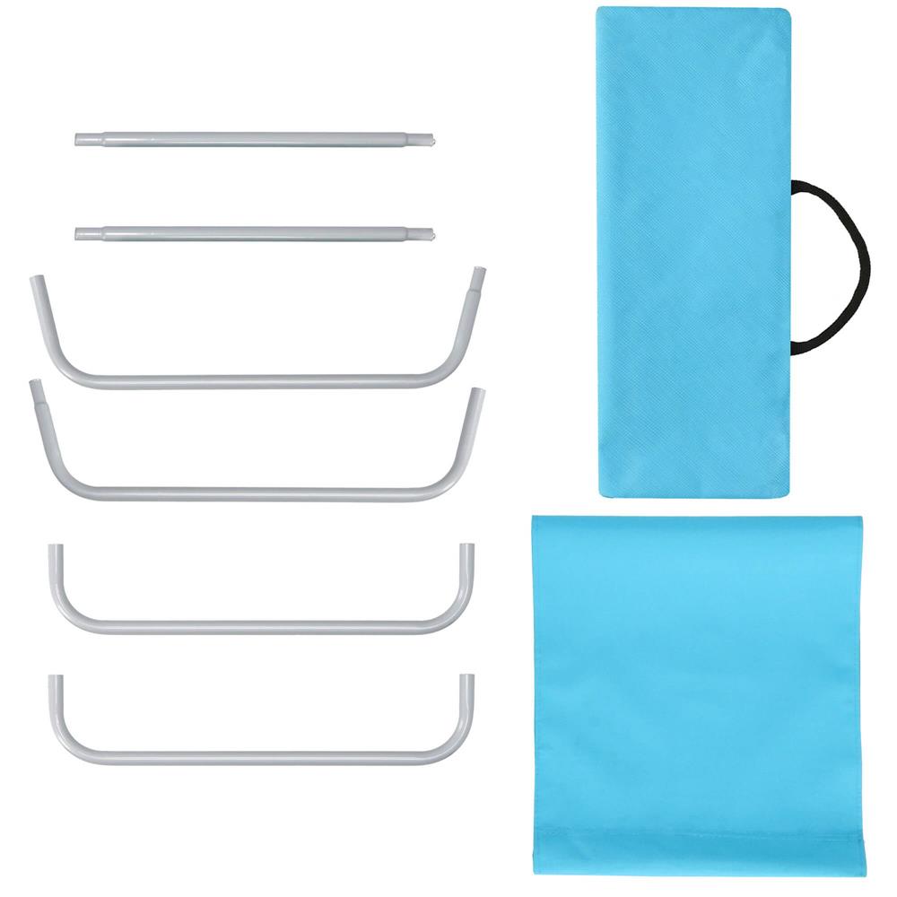 Scaun de plaja Sersimo GC026, pliabil, 90kg, 52x88cm, albastru