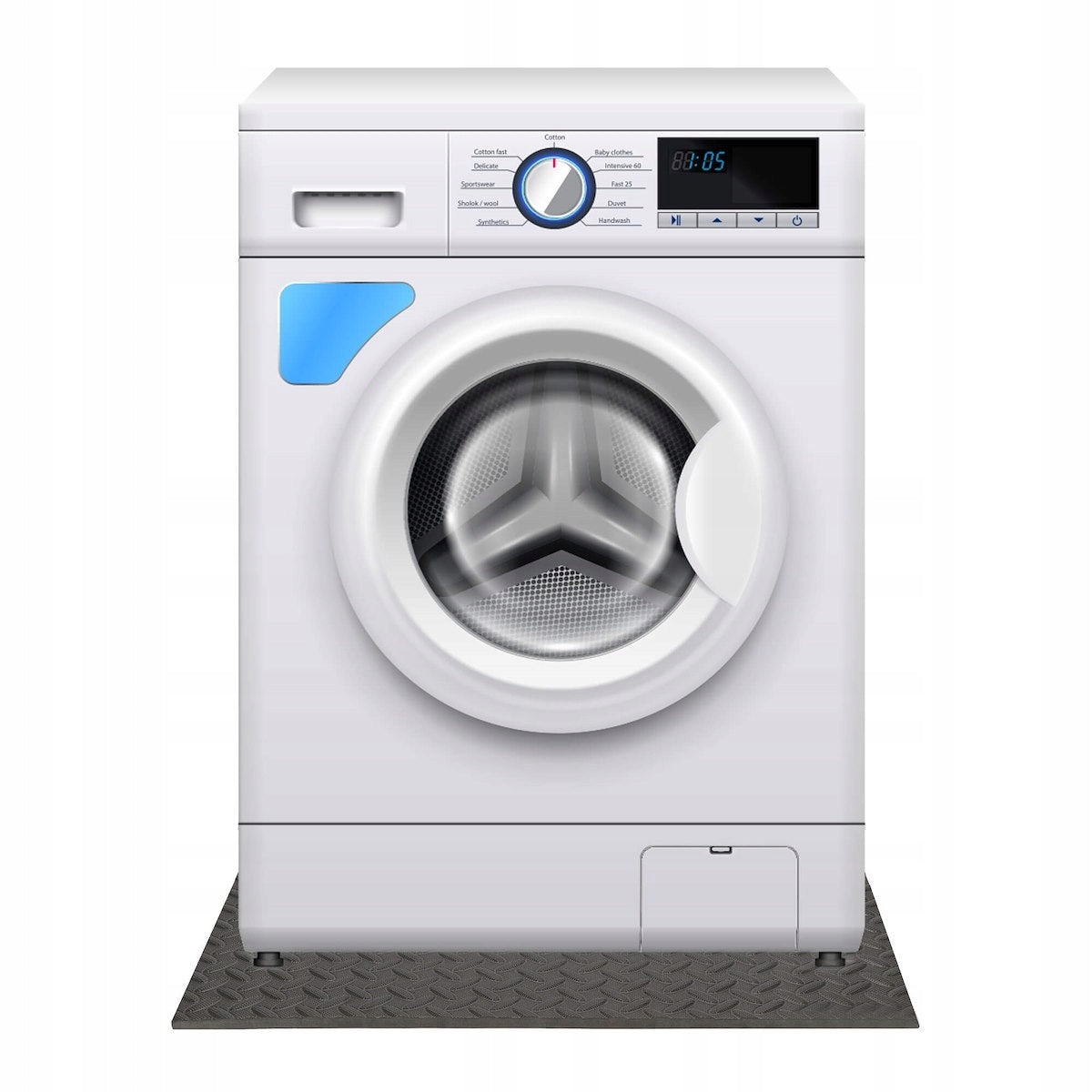 Covor amortizare anti vibratii pentru masina de spalat, 62x62x1.2cm