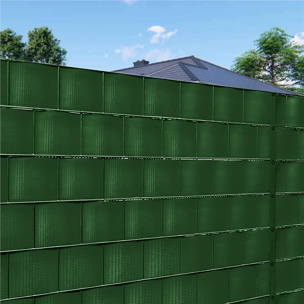 Panou de gard pentru intimitate in gradina, PVC, 35 x 0.19 m, verde