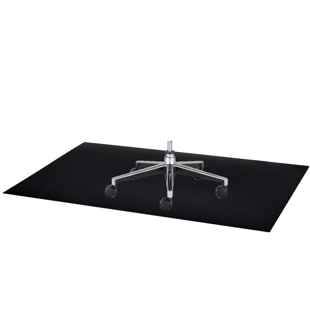 Protectie parchet pentru scaun de birou, polipropilena, 100x70cm, negru